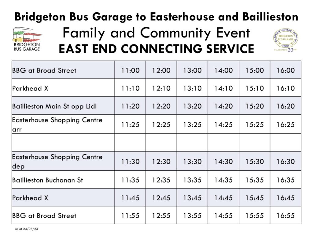 East End Free Vintage Bus Service